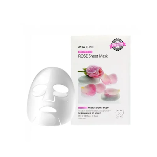 3W Clinic Essential Up Rose Sheet Mask - 25ml