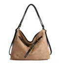 HIGH-END RETRO COMMUTER SHOULDER BAG - Khaki
