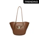 HIGH END LARGE CAPACITY FASHION SHOULDER BAG - Dark Brown