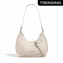 VERSATILE DUMPLING SHOULDER BAG - White