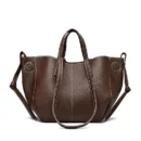 Modern Grace Tote Bag - Dark Brown