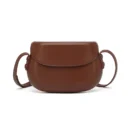 SADDLE CURVE TREND SHOULDER BAG - Brown